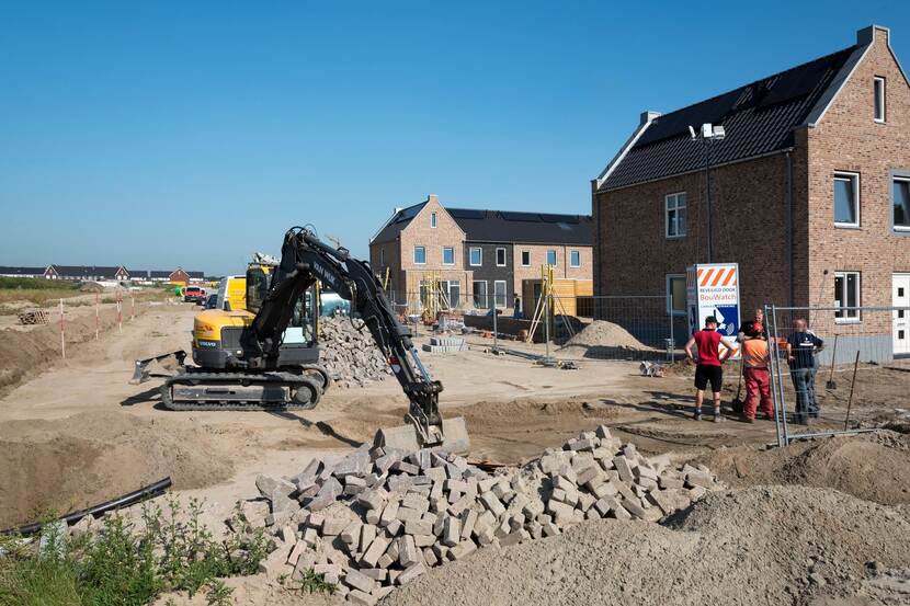 Woningen in aanbouw